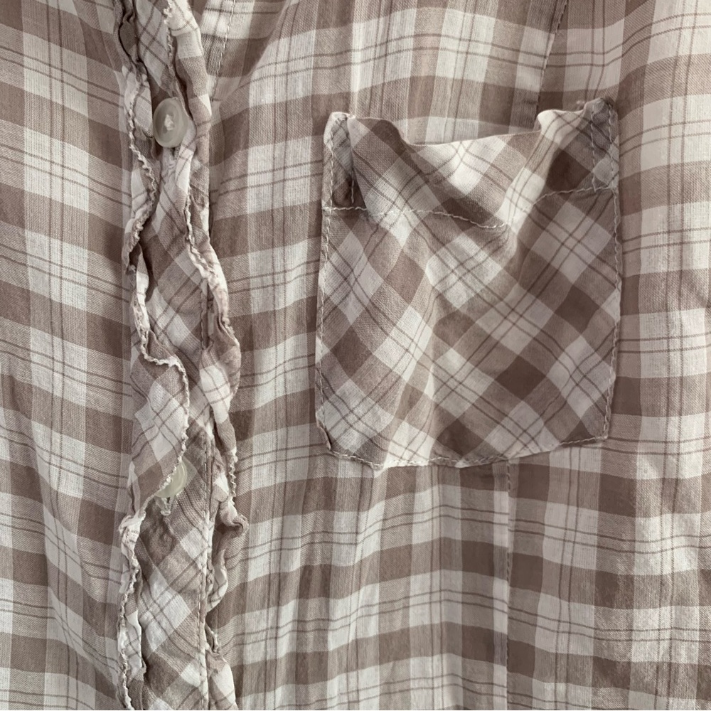 Fossil Checkered Button Down - image 3